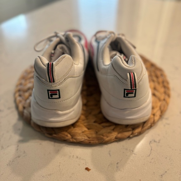 Mens Fila Men’s Sneakers White Red Hunter Green Size 12 - Picture 5 of 8